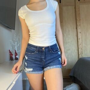 Abercrombie and Fitch Distressed Denim Shorts